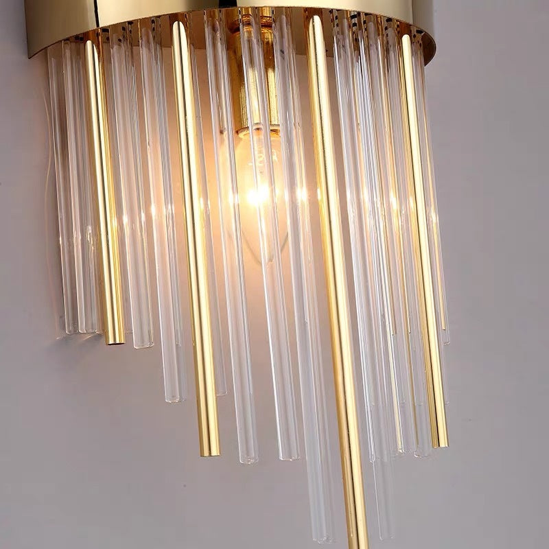 Kristy Moderno Metal LED Aplique de Pared Dorado Comedor Salón