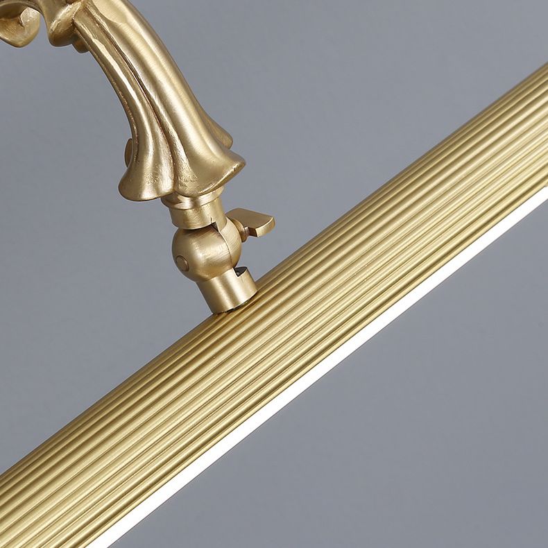 Ray Vintage Lineal Metal/Acrílico Aplique de Pared Dorado