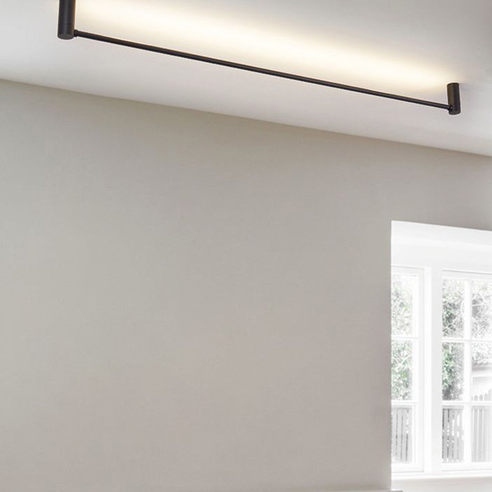 Arisha Moderna Minimalista Lineal Metal Lámpara Colgante Negro