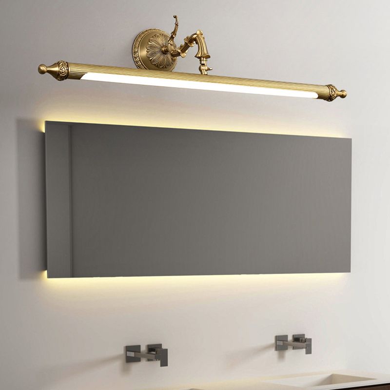 Ray Vintage Lineal Metal/Acrílico Aplique de Pared Dorado