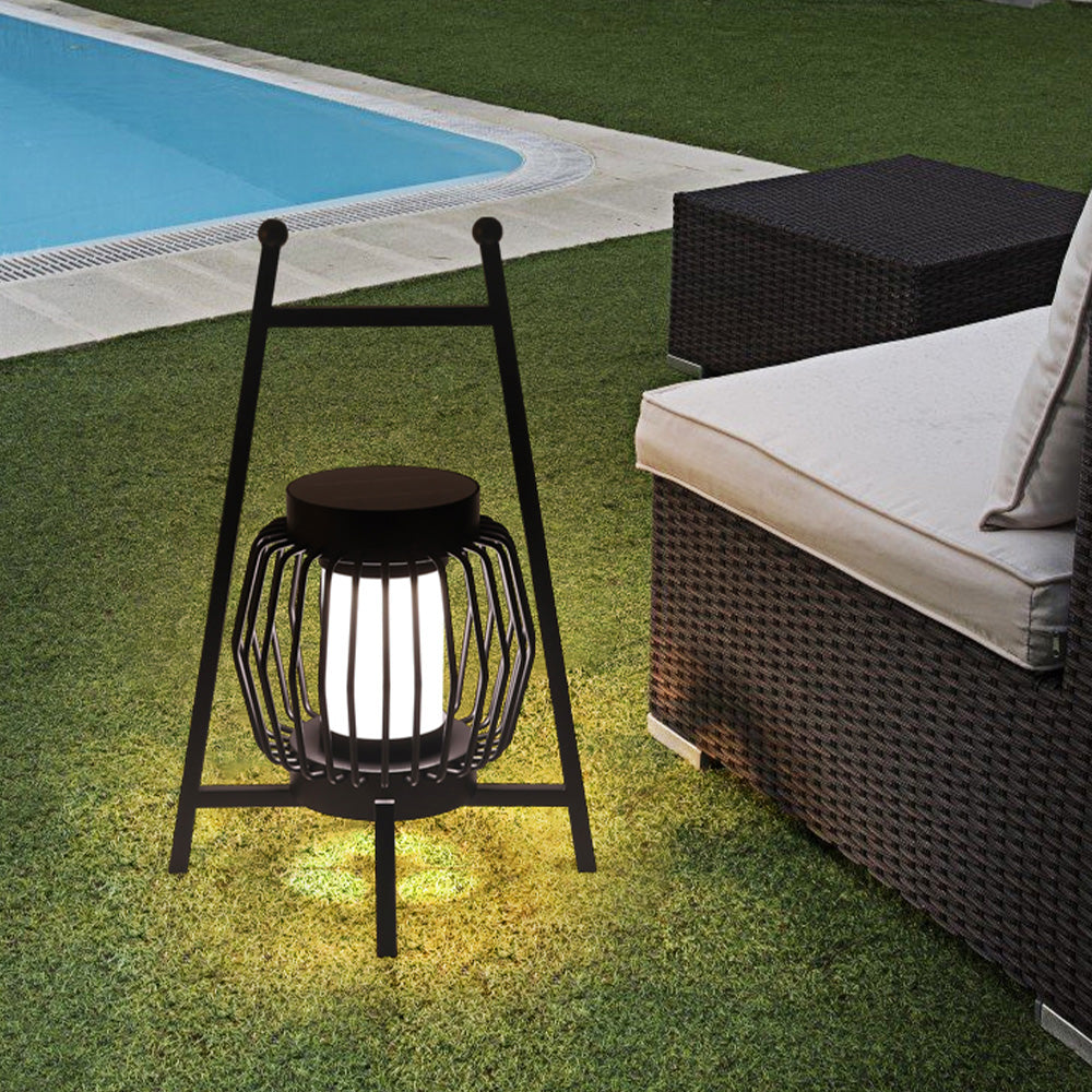 Ray Moderna Redonda Metal Lámpara Exterior Patio