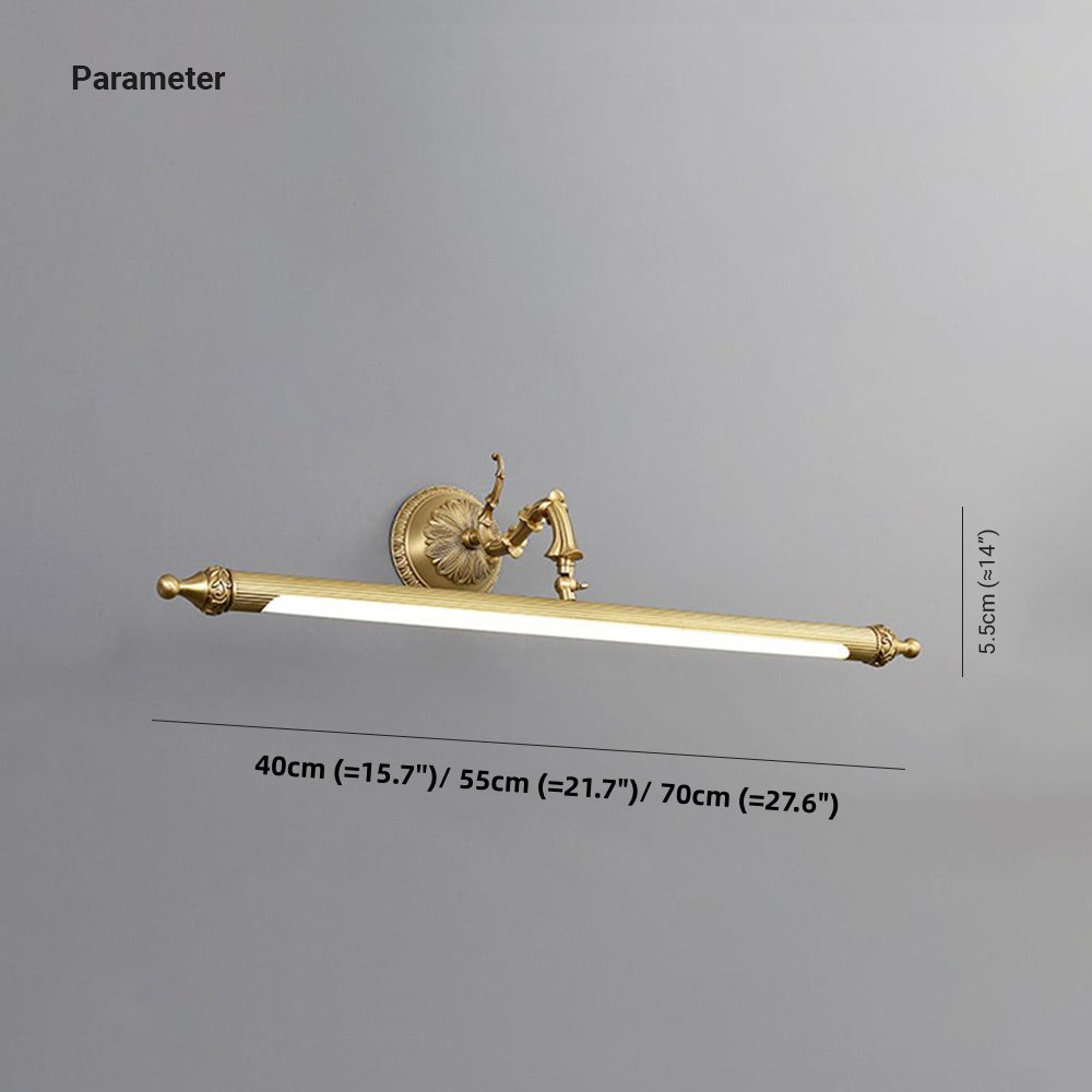 Ray Vintage Lineal Metal/Acrílico Aplique de Pared Dorado