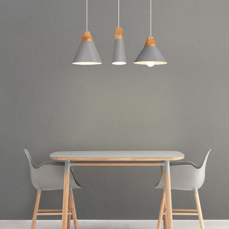 Valentina Moderna Madera/Metal Lámpara Colgante