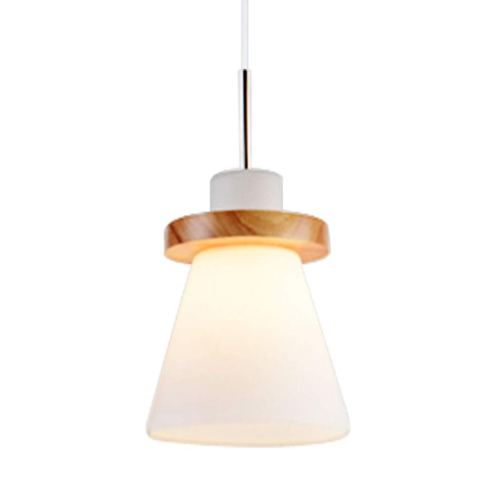 Valentina Minimalista LED Lámpara Colgante Madera Vidrio Dormitorio/Comedor
