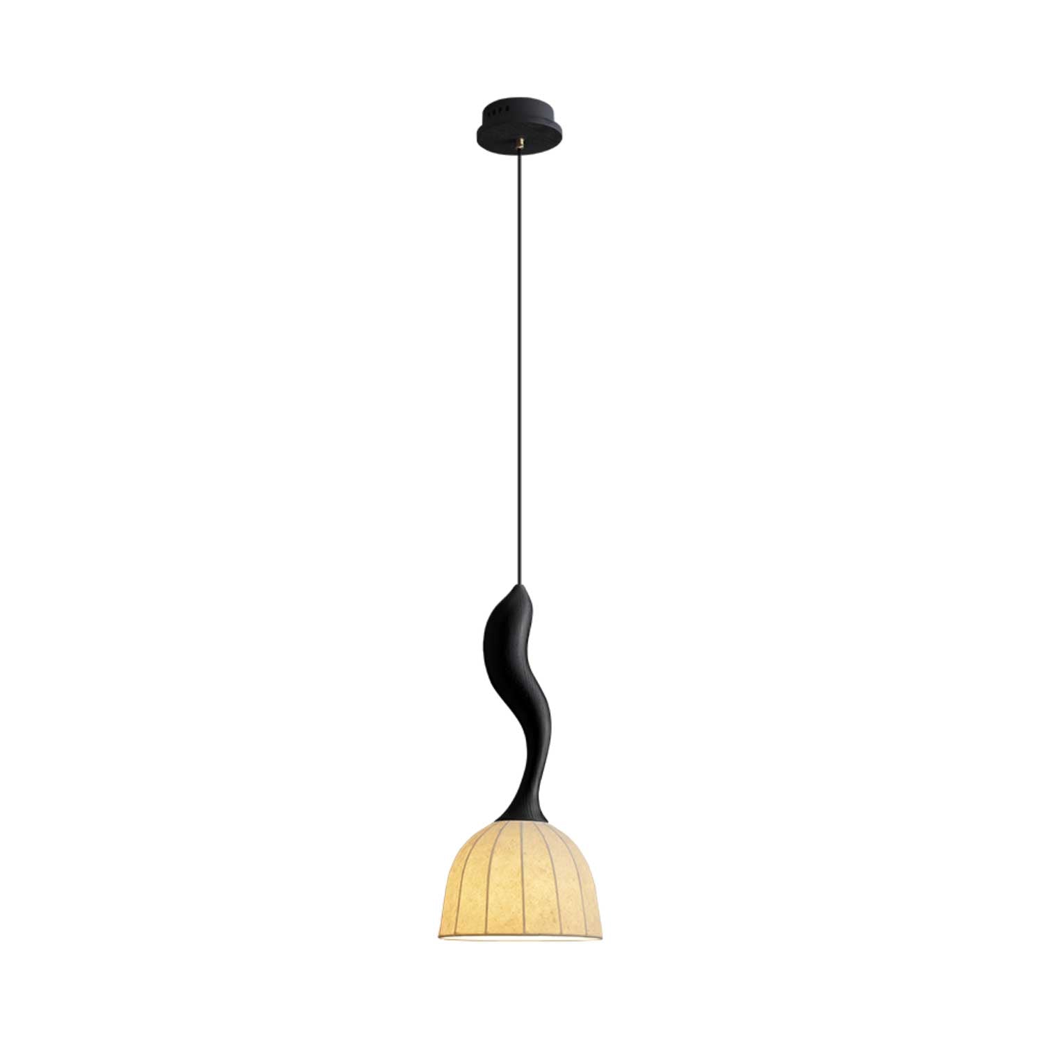 Colire Creativity Twisted Metal Wood Pendant Light - Letslighting