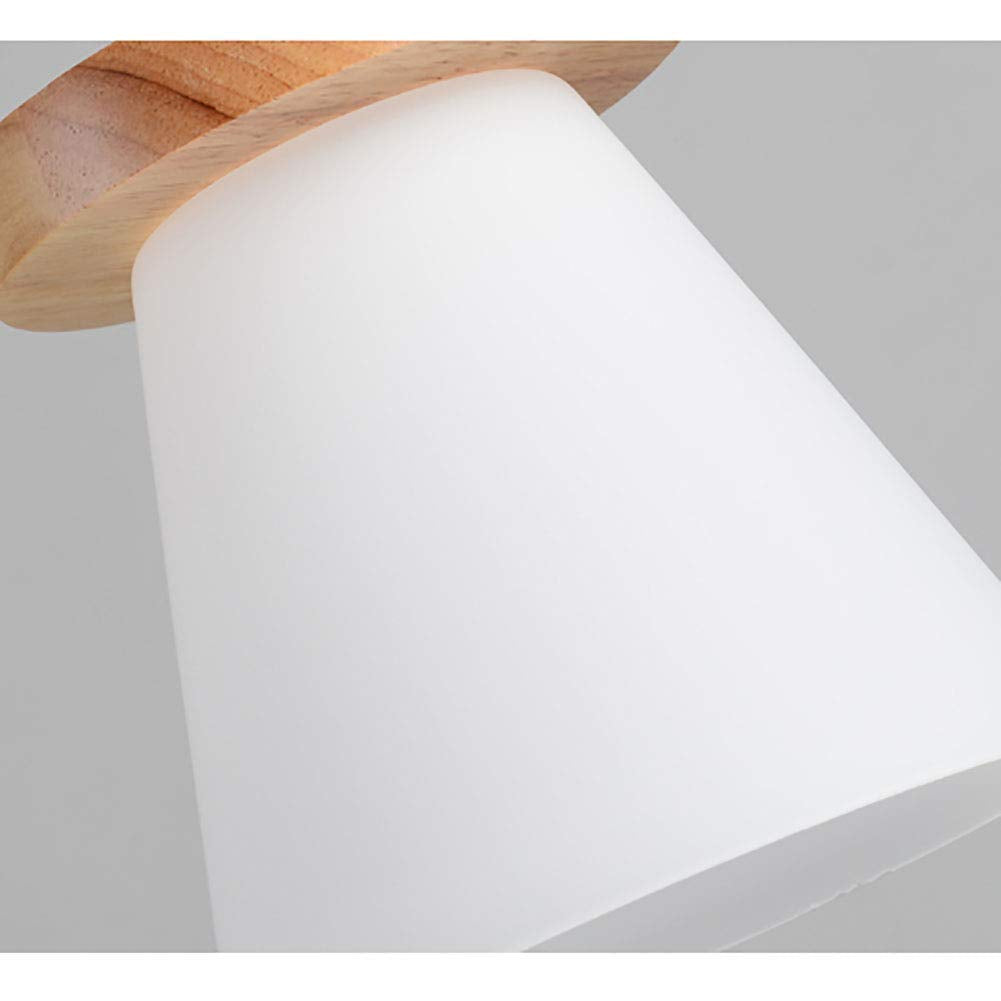 Valentina Minimalista LED Lámpara Colgante Madera Vidrio Dormitorio/Comedor