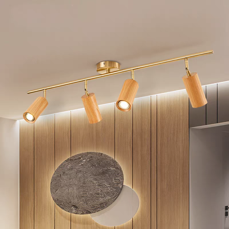 Liora Luz de riel LED de madera