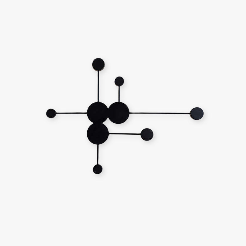 Arisha Moderno Multiple Metal Aplique de Pared Negro