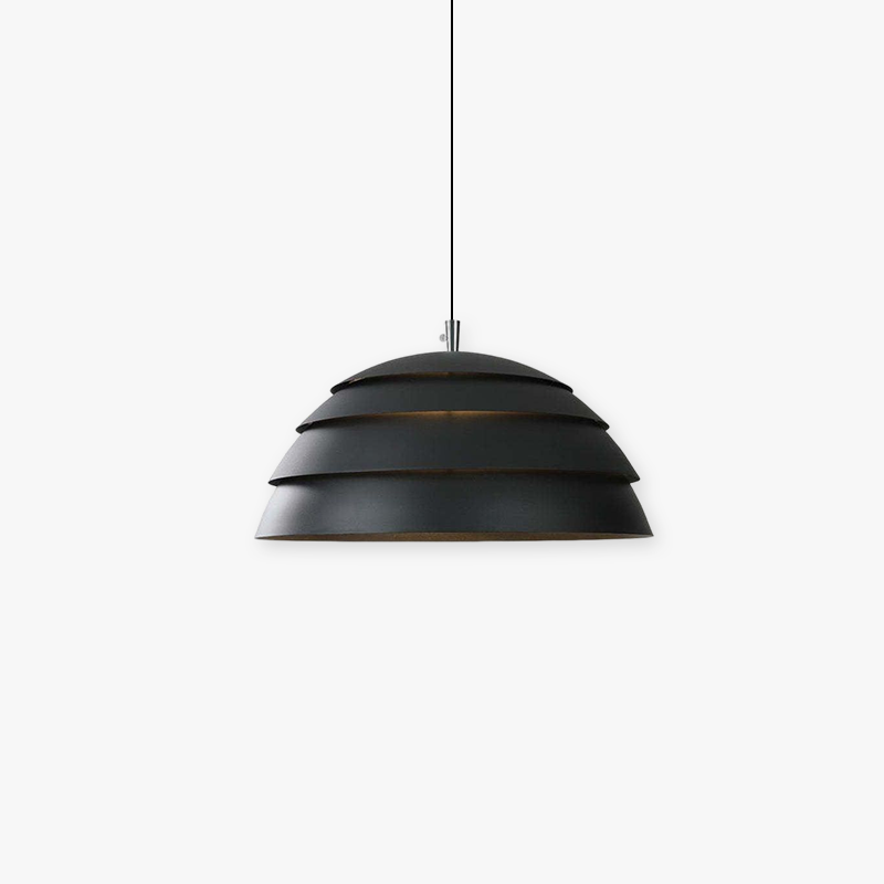 Arisha Moderna Semicircular Metal Lámpara Colgante Negra/Blanca