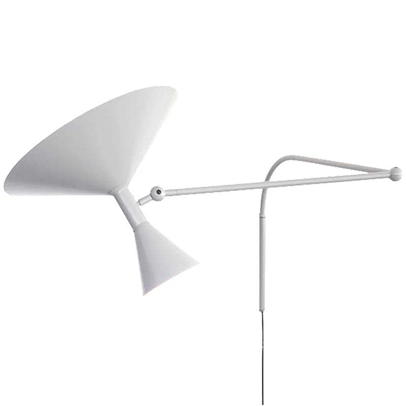 Epoch Moderno Diseño Metal Aplique de Pared Blanco/Negro/Gris