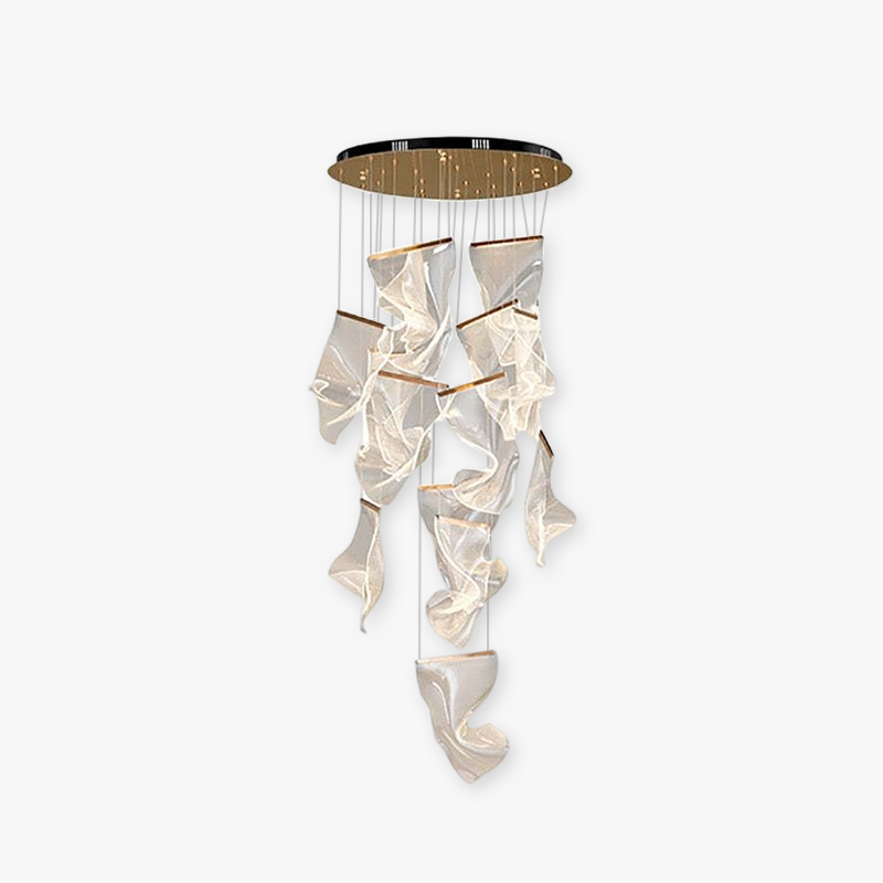 Kristy Moderna Decorativa Cristal Lámpara Colgante Dorada