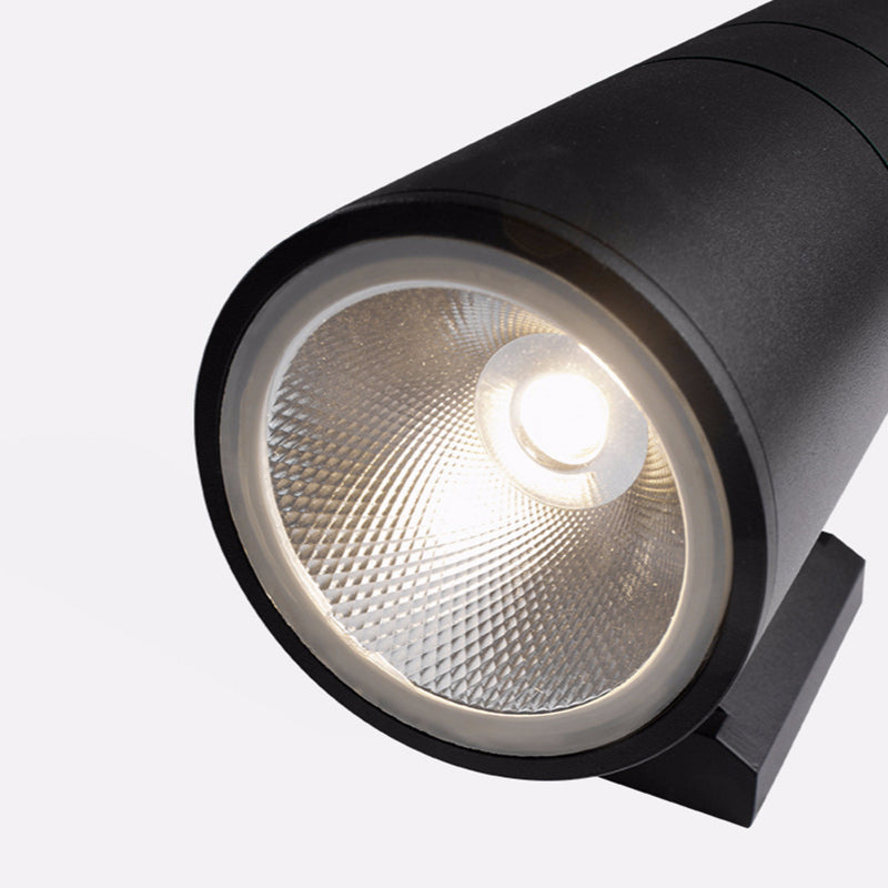 Auer Moderno Doble Foco Metal/Vidrio Aplique de Pared Negro