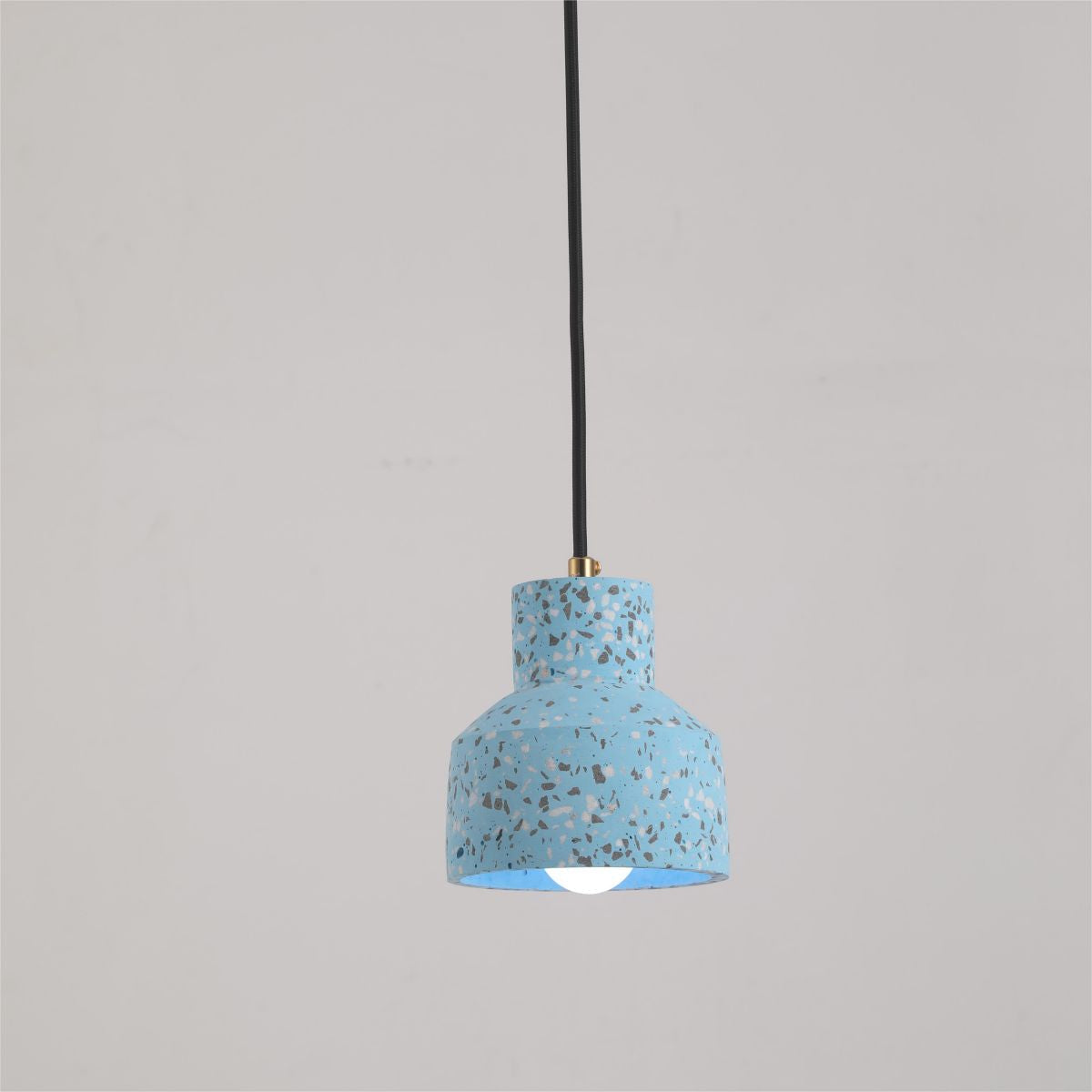 Valentina Moderna Cuadrado LED Metal/Cemento Lámpara Colgante Negra/Azul/Roja/Blanca