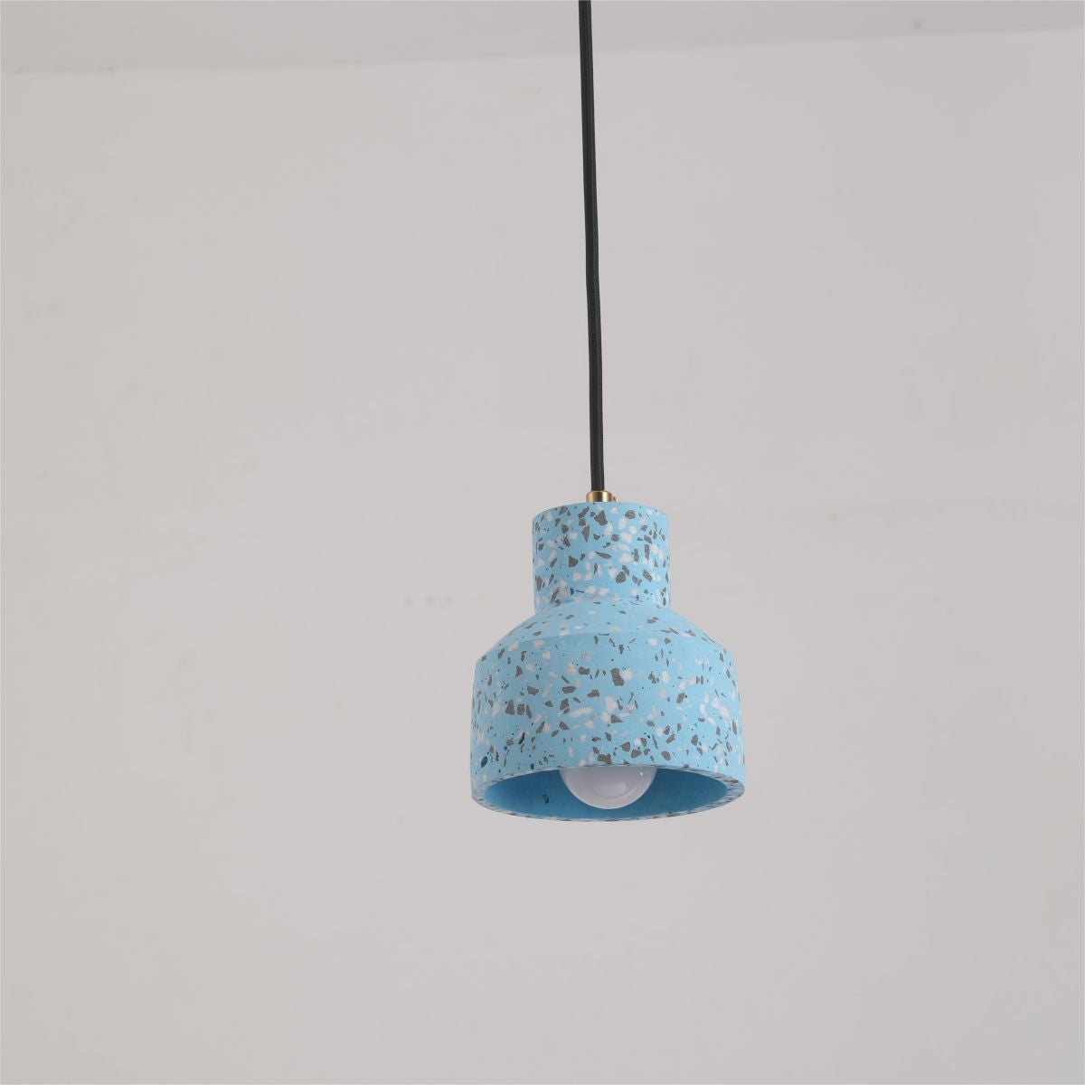 Valentina Moderna Cuadrado LED Metal/Cemento Lámpara Colgante Negra/Azul/Roja/Blanca