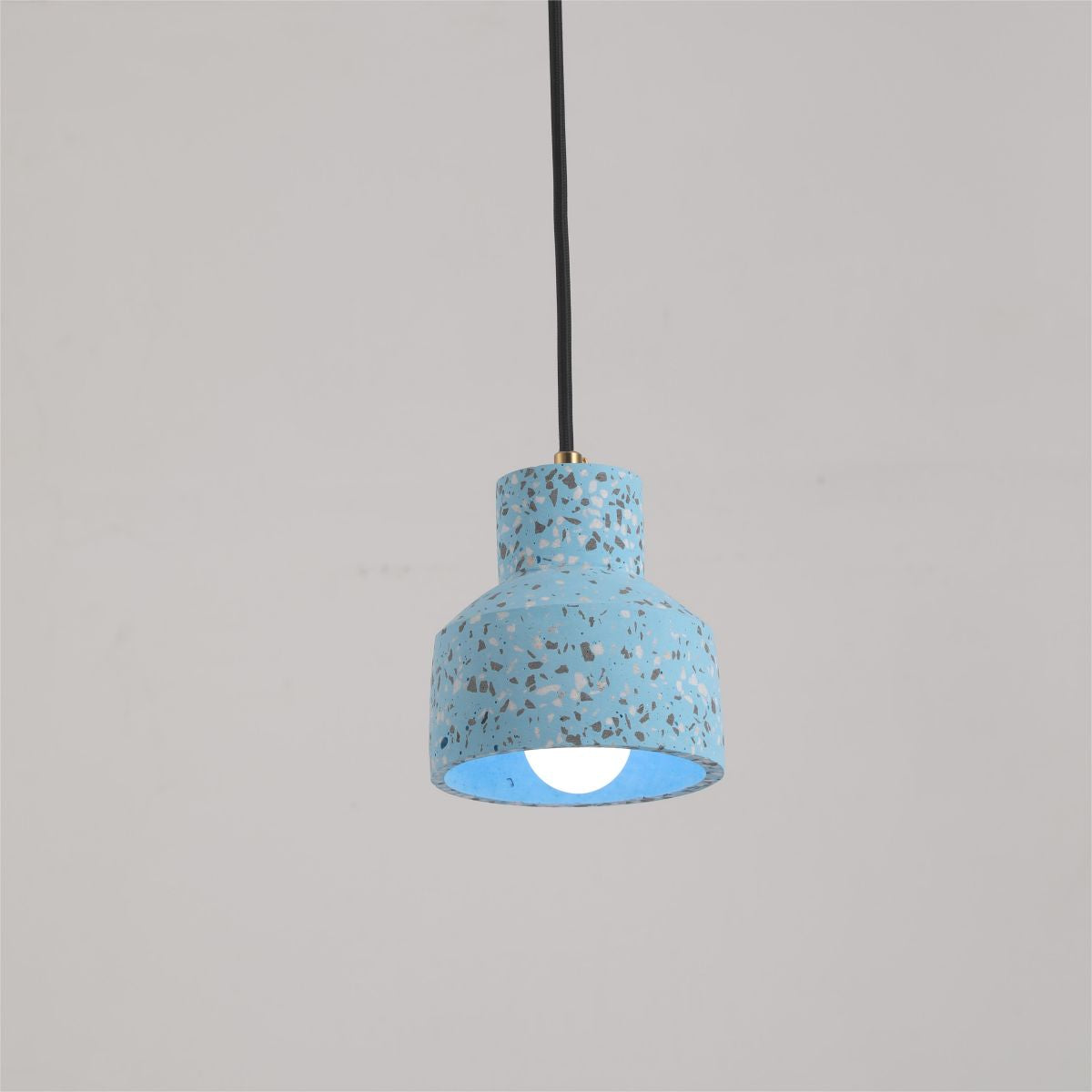 Valentina Moderna Cuadrado LED Metal/Cemento Lámpara Colgante Negra/Azul/Roja/Blanca