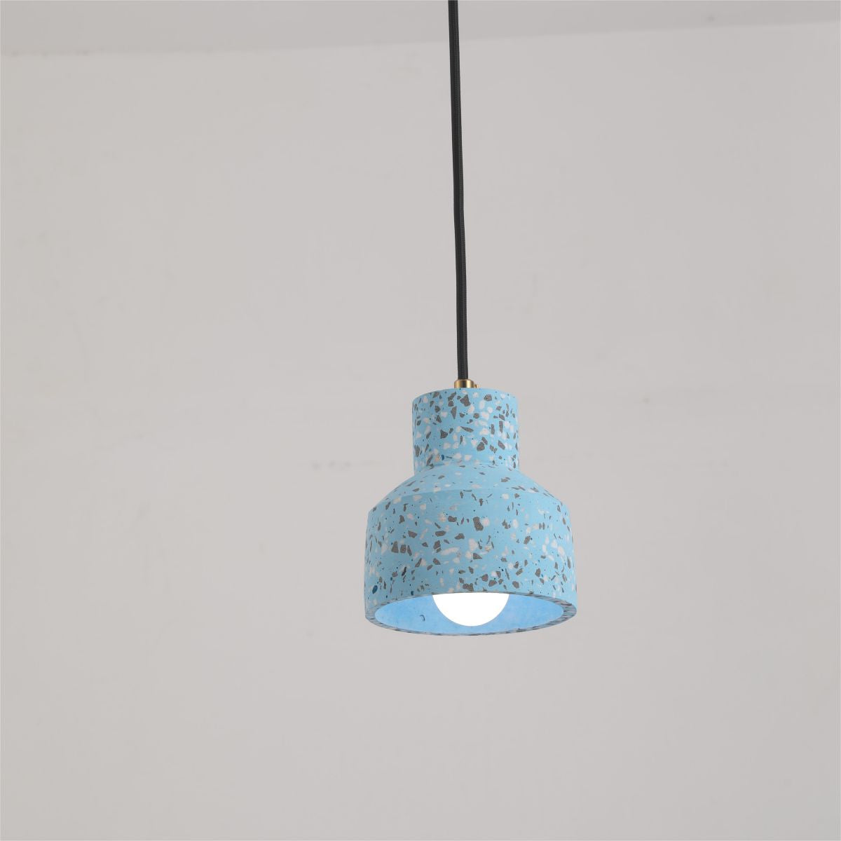 Valentina Moderna Cuadrado LED Metal/Cemento Lámpara Colgante Negra/Azul/Roja/Blanca
