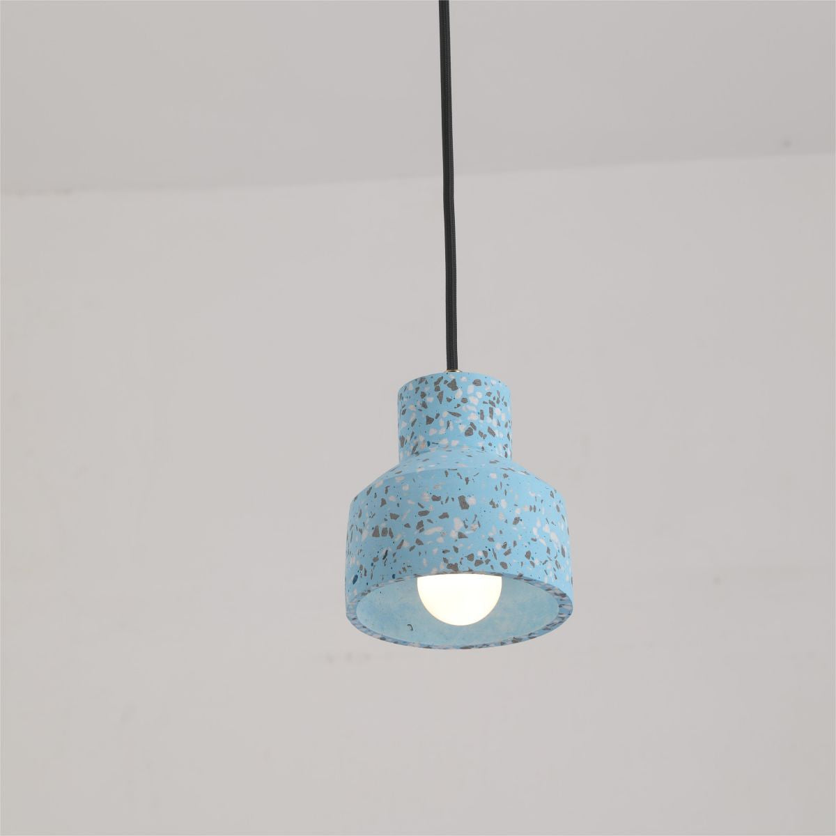 Valentina Moderna Cuadrado LED Metal/Cemento Lámpara Colgante Negra/Azul/Roja/Blanca