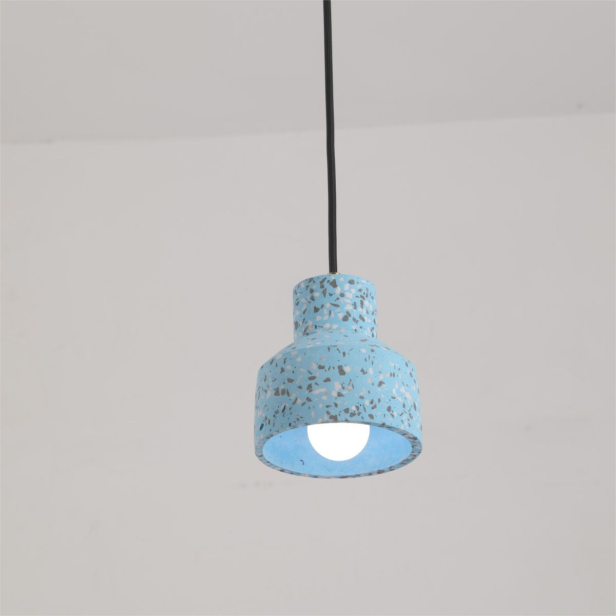 Valentina Moderna Cuadrado LED Metal/Cemento Lámpara Colgante Negra/Azul/Roja/Blanca
