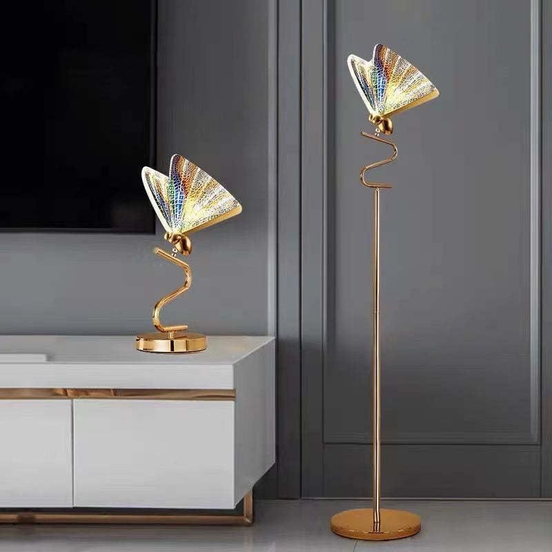 Kady Moderna Geométrica Metal/Acrílico LED Lámparas de Pie/Mesa