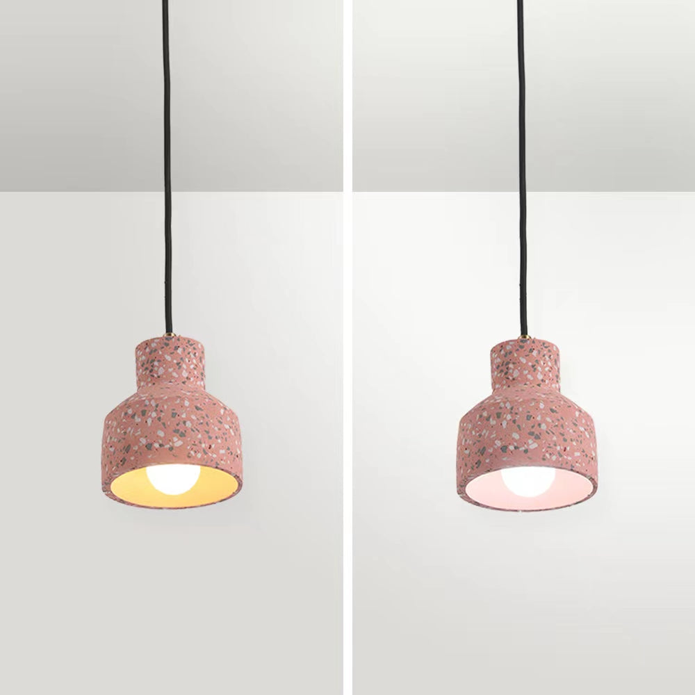 Valentina Moderna Cuadrado LED Metal/Cemento Lámpara Colgante Negra/Azul/Roja/Blanca