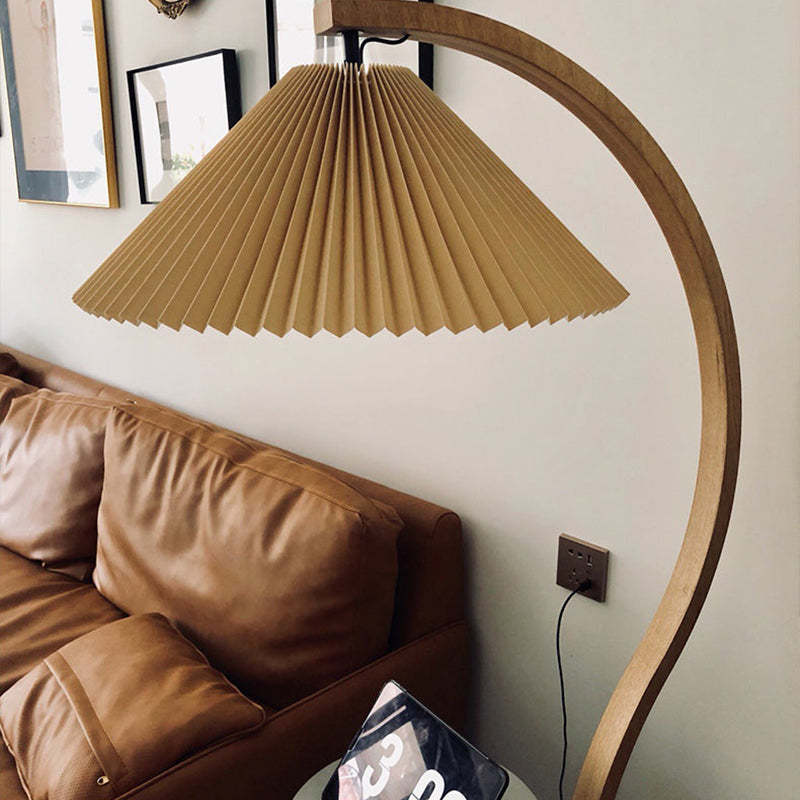 Ozawa Moderno Geométrico Metal LED Lámpara de Pie Blanco/Beige/Café