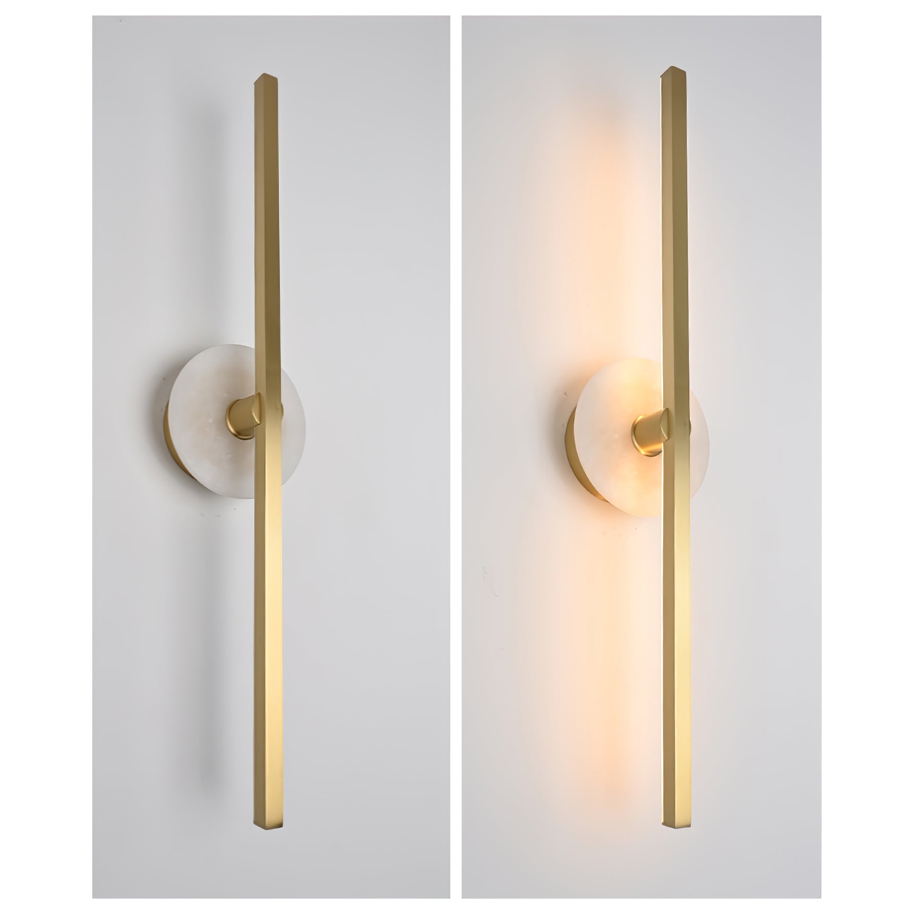 Elmarir Linear Alabaster Wall Light - Letslighting