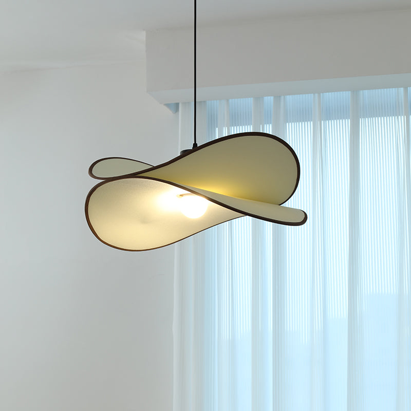 Ritta Wabi-sabi Hoja Leaf Metal Tela LED Lámpara Colgante Estudio