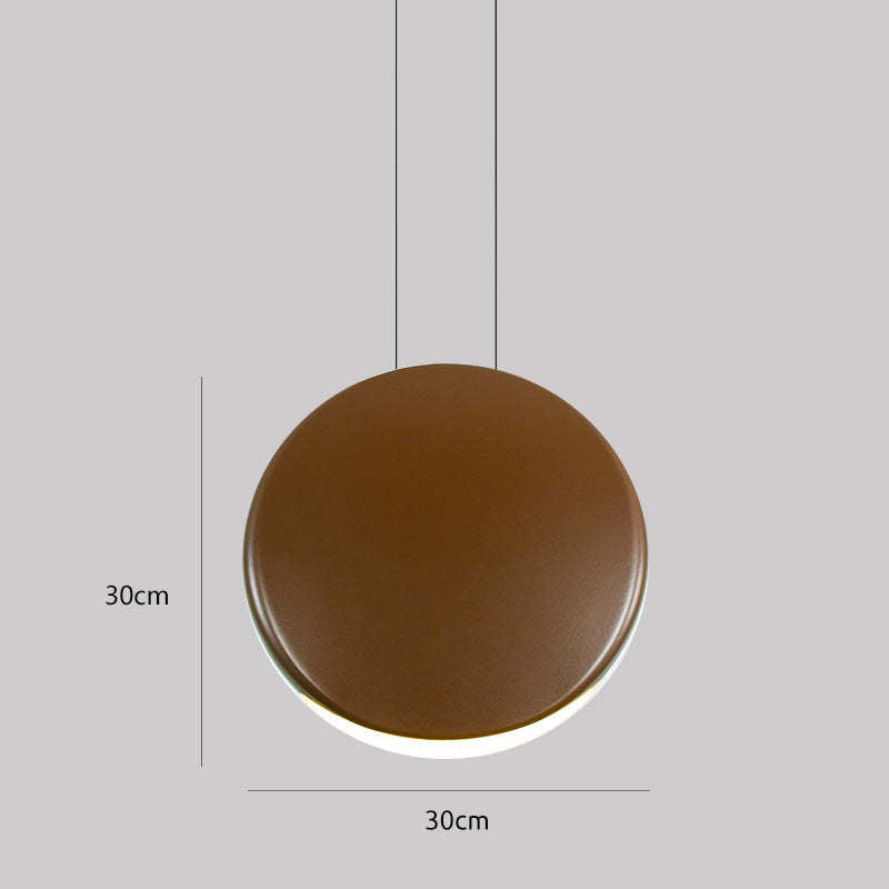 Arisha Minimalista Orbicular Metal Lámpara Colgante Blanca