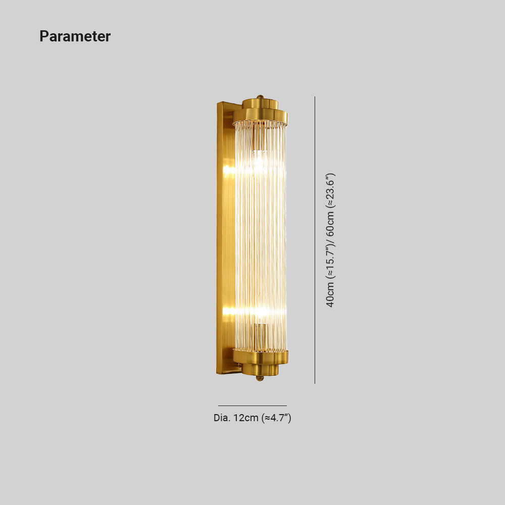 Kristy Moderno Metal LED Aplique de Pared Dorado
