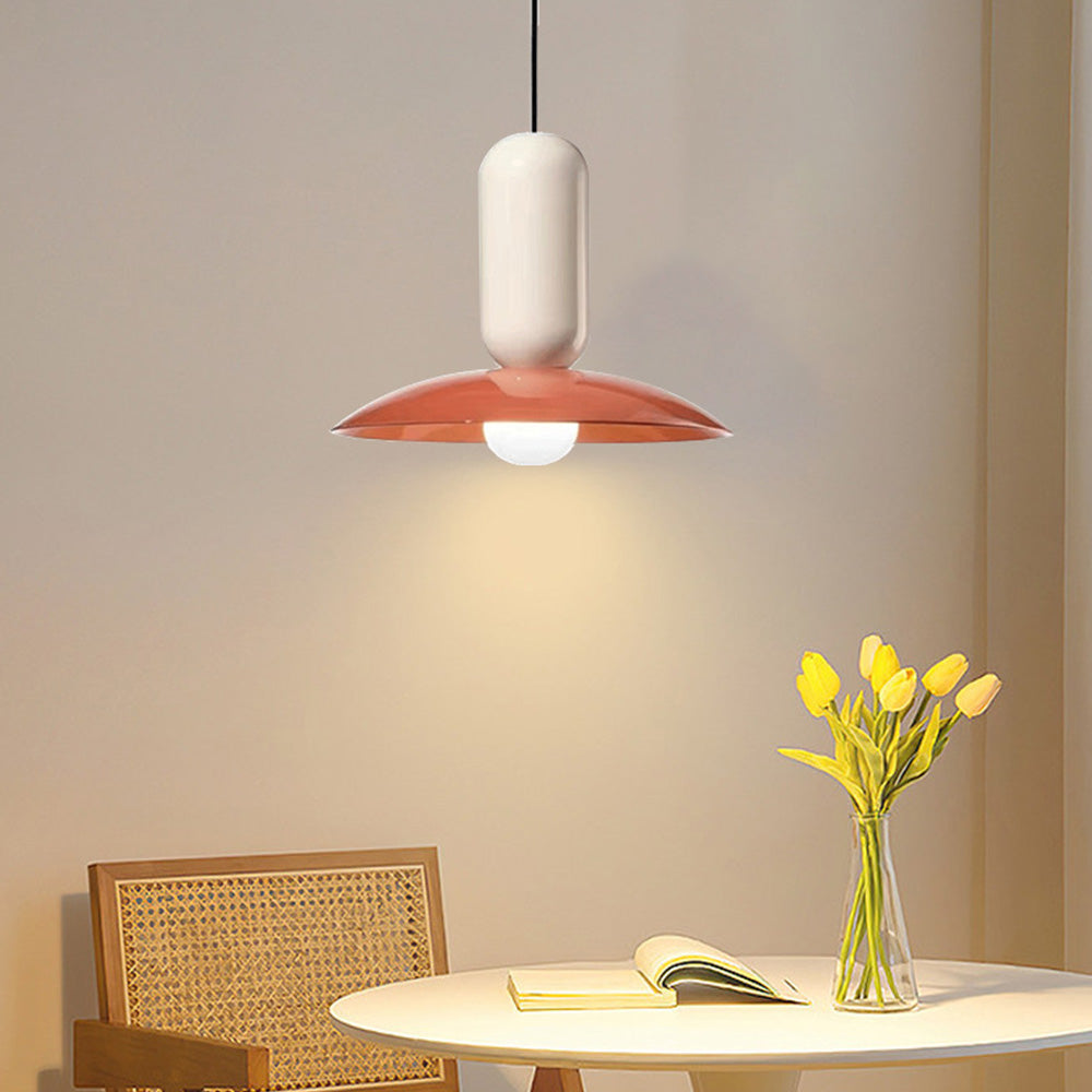 Valentina Moderna Geométrica Metal Lámpara Colgante Naranja/Verde/Blanca