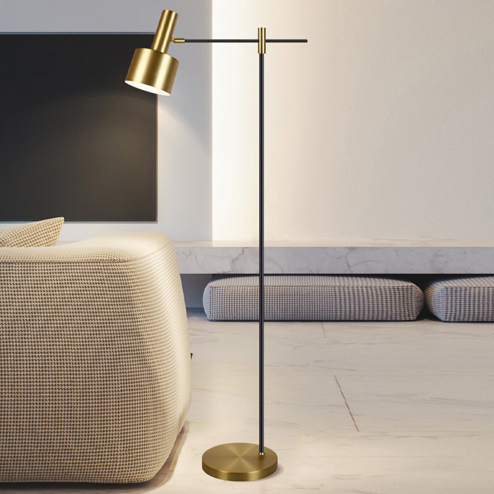 Mira Moderna Simple Metal Lámpara de Pie Dorada