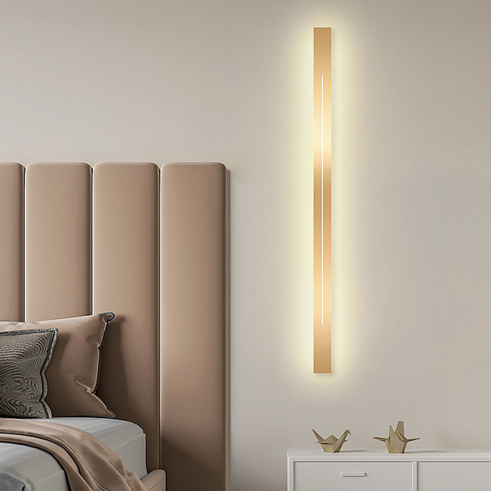 Arisha Moderno Sencillo Aplique LED Interior Metal Oro Negro Dormitorio