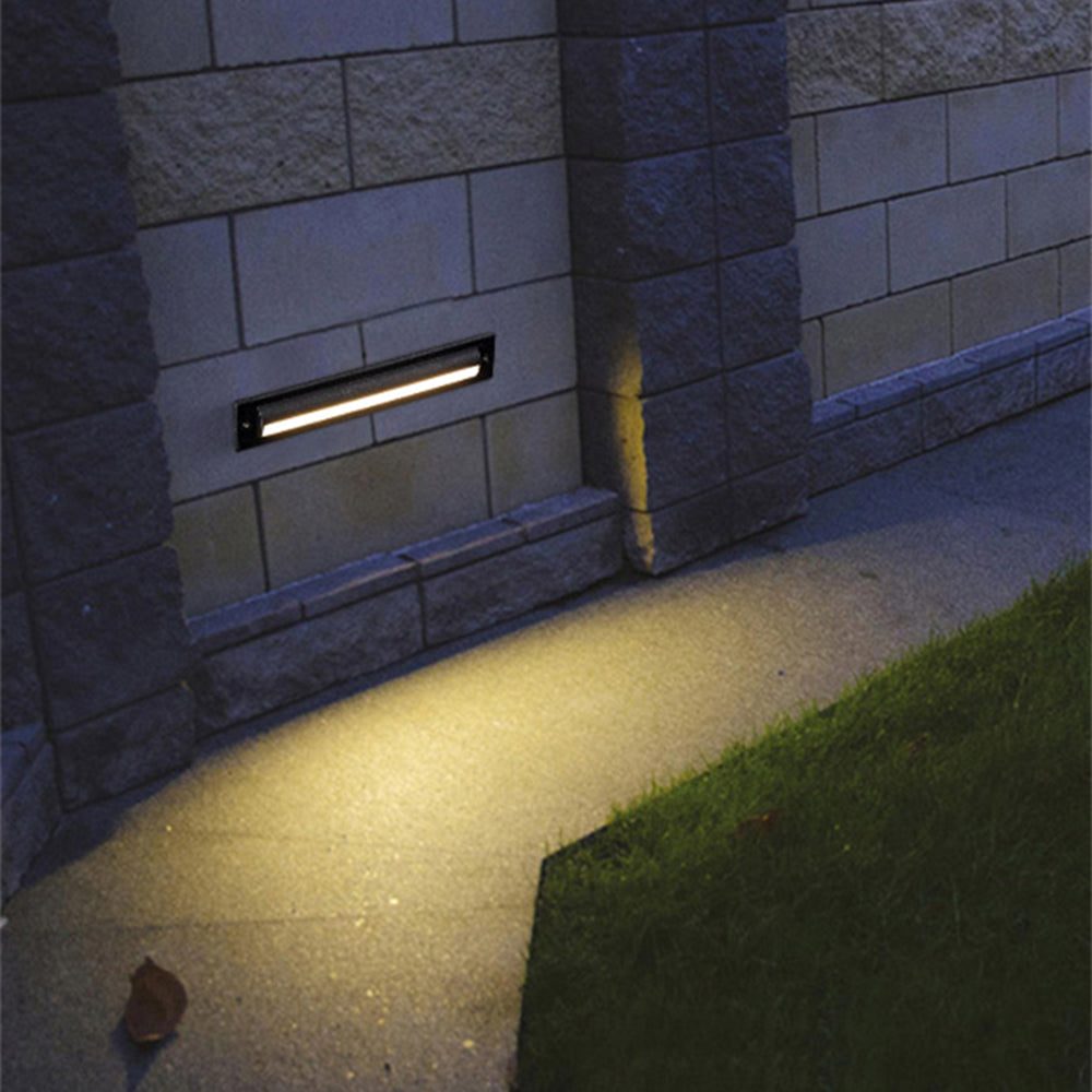 Ray Moderno Rectangular Metal Acrílico Aplique Exterior