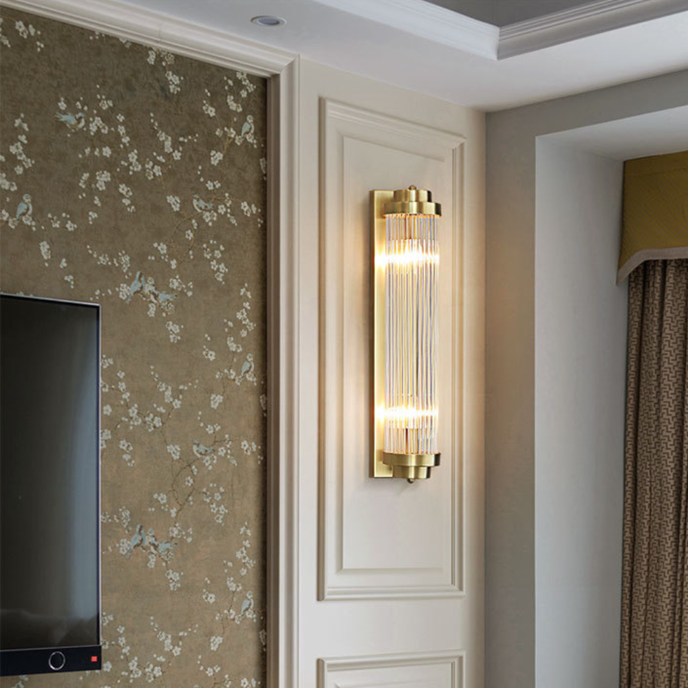 Kristy Moderno Metal LED Aplique de Pared Dorado