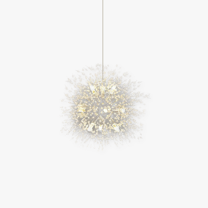 Lili Lámpara Colgante Moderna Luja Cristal/Metal Ora/Croma