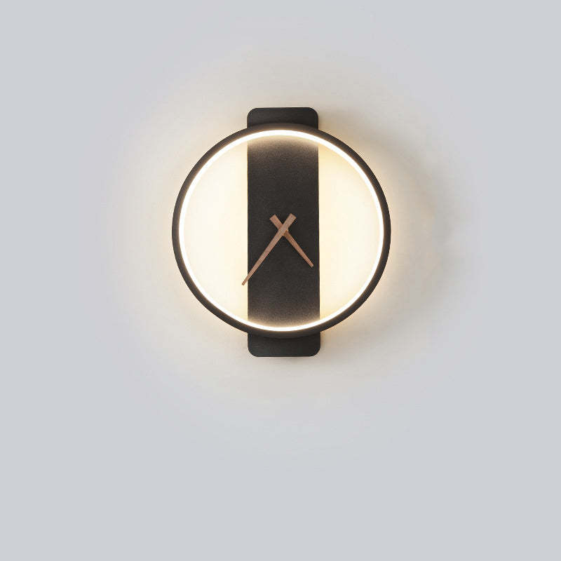 Nordic Decorativo Reloj Metal Aplique de Pared Dorado/Negro