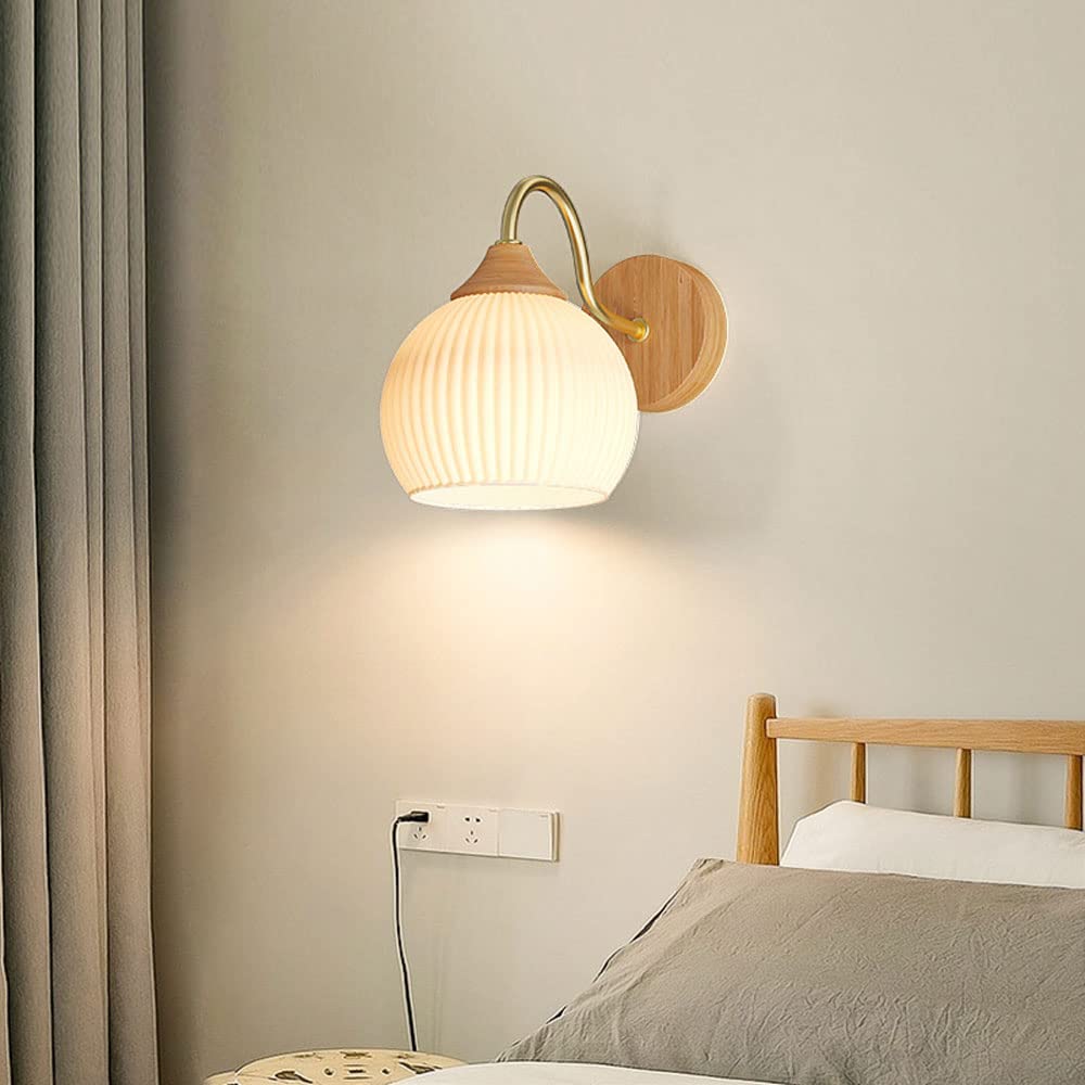 Muto Nórdico Cristal LED Minimalista Lámpara de Pared Balcón