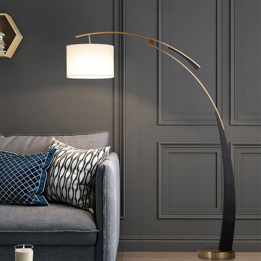 Salgado Moderna Minimalista Metal/Textil LED Lámpara de Pie
