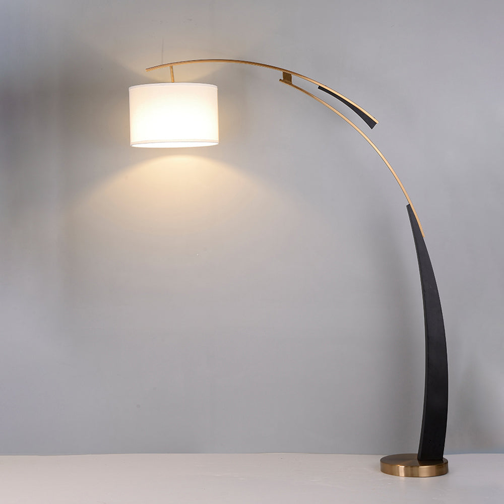 Salgado Moderna Minimalista Metal/Textil LED Lámpara de Pie
