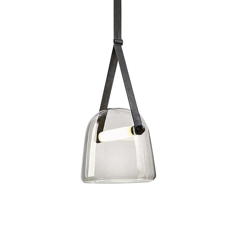 Nordic Moderna Polígono Vidrio/Metal Lámpara Colgante Gris/Blanca
