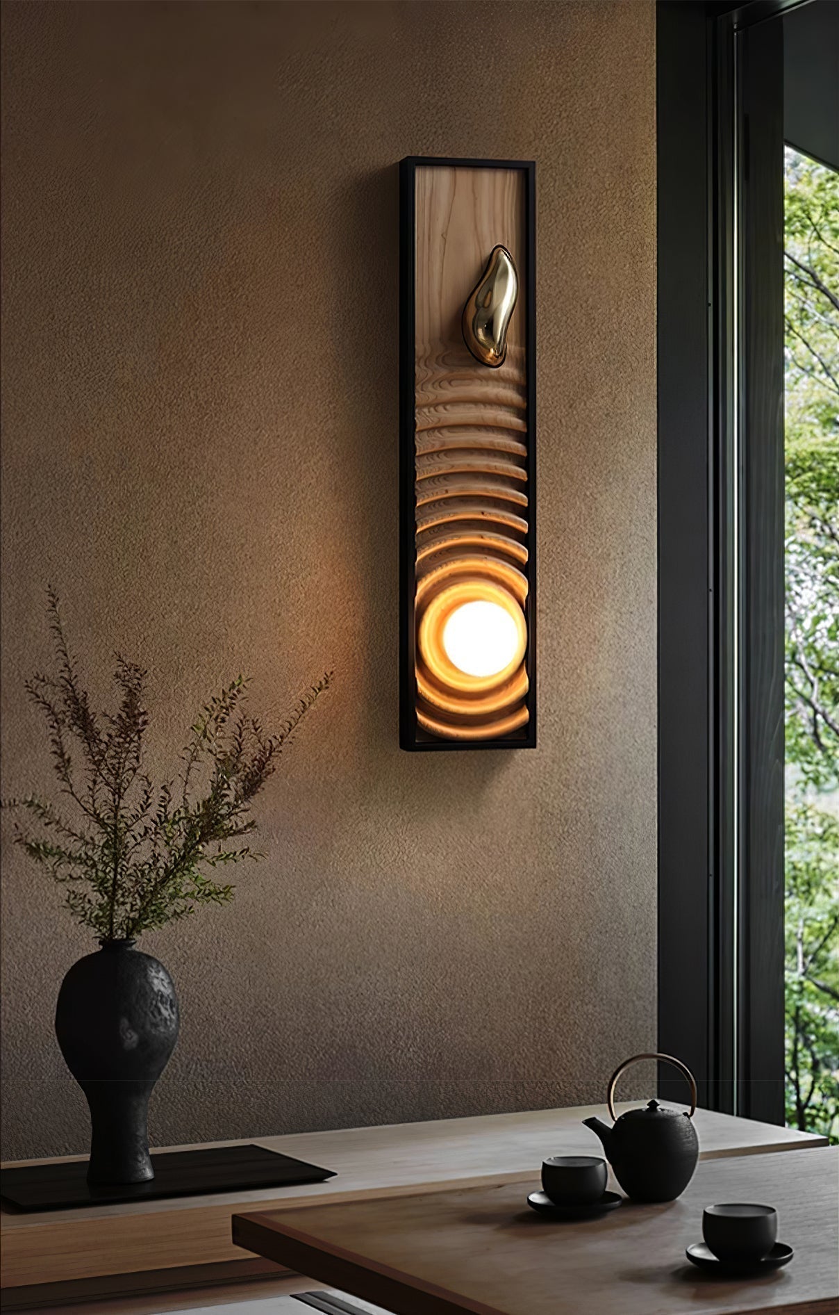 Caleb Vintage Wood Wall Lamp - Letslighting
