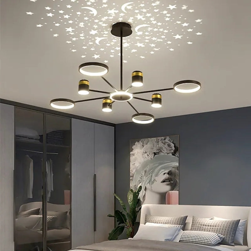 Arisha Moderna Minimalista Metal Lámpara Colgante Negra/Oro