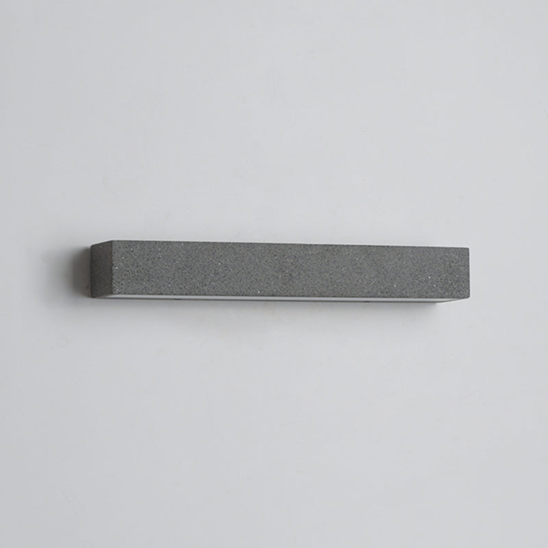 Edge Moderno Rectangular Metal/Acrílico LED Aplique de Pared Exterior Negro/Blanco