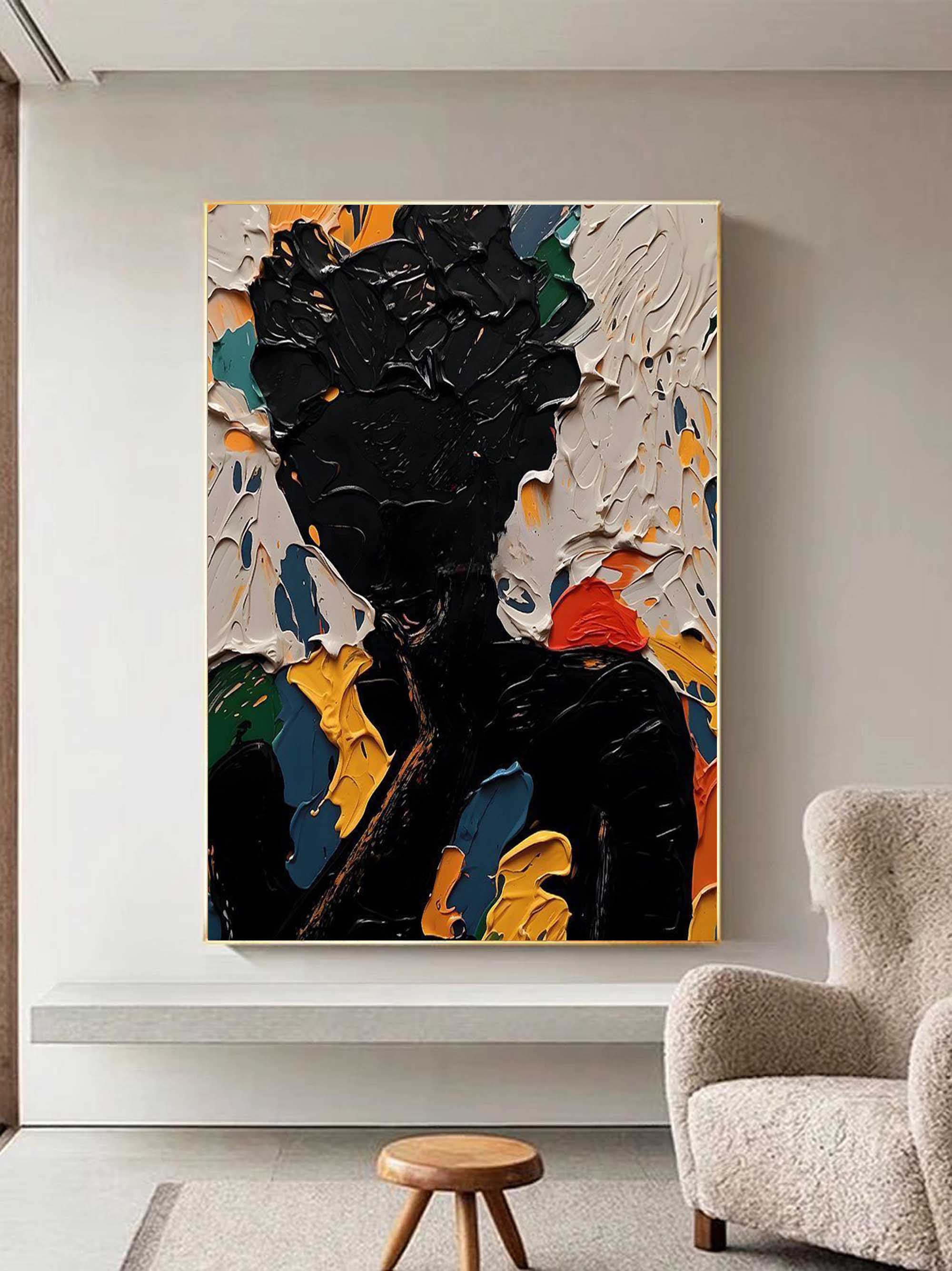 Maya Arte Mural de Figuras Coloridas - Letslighting