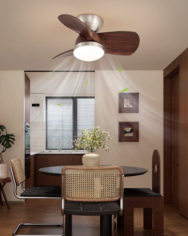 Ventilador de Techo Dyms con Luz con pantalla blanca