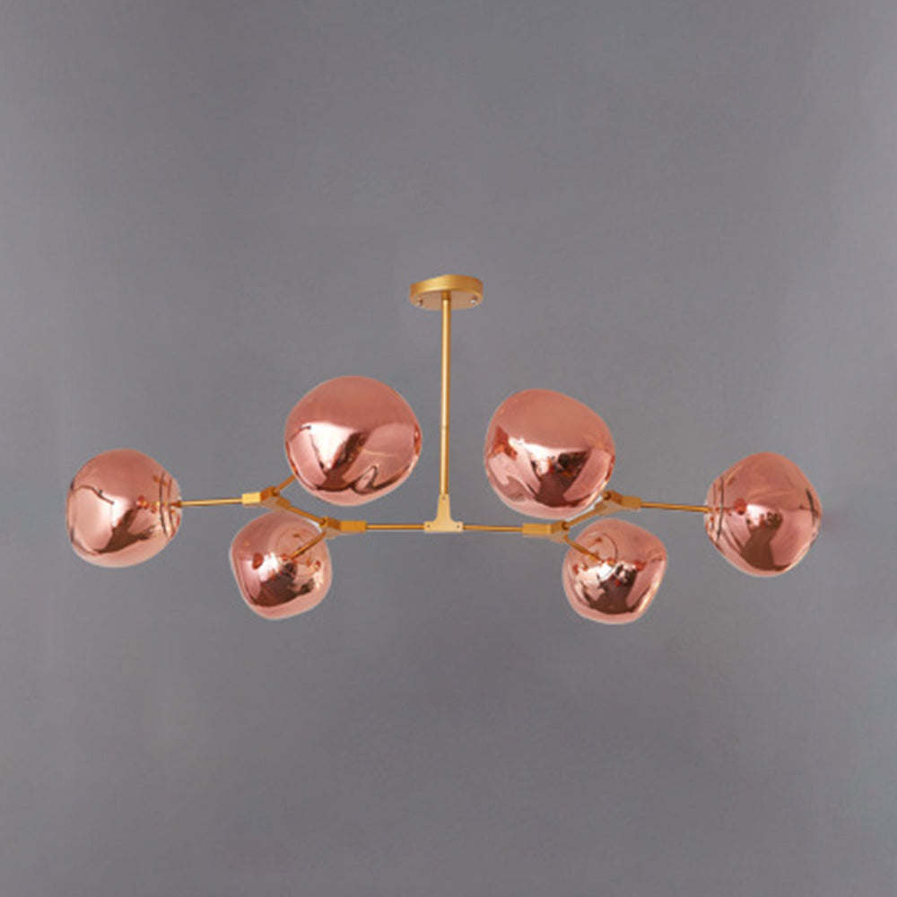 Arisha Diseño Molecular Metal Lámpara Colgante Dorada