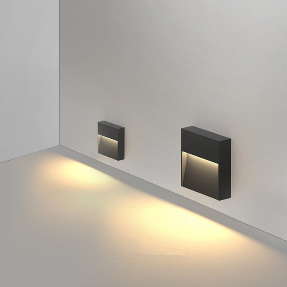 Ray Moderna Metal Rectangular Aplique Exterior Jardín Balcón