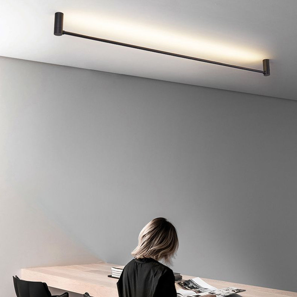 Arisha Moderna Minimalista Lineal Metal Lámpara Colgante Negro