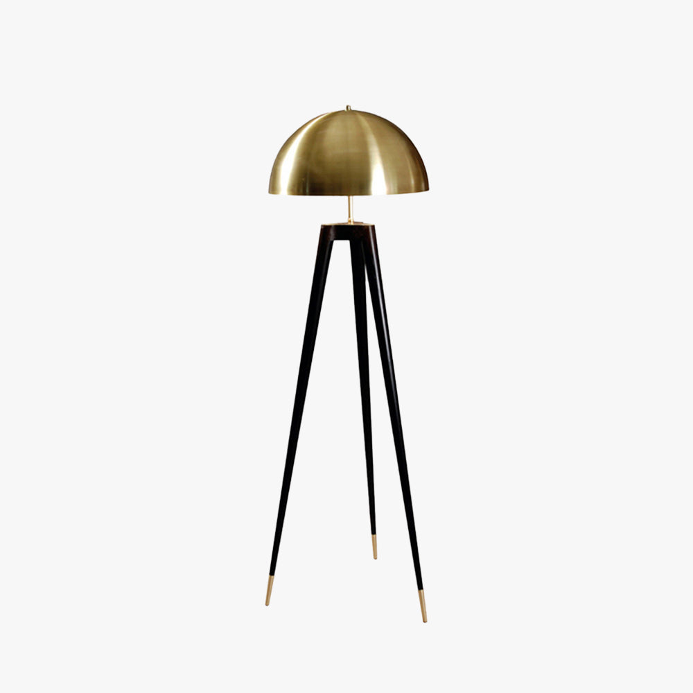 Mira Minimalista Semicircular Metal Lámpara de Pie Negra