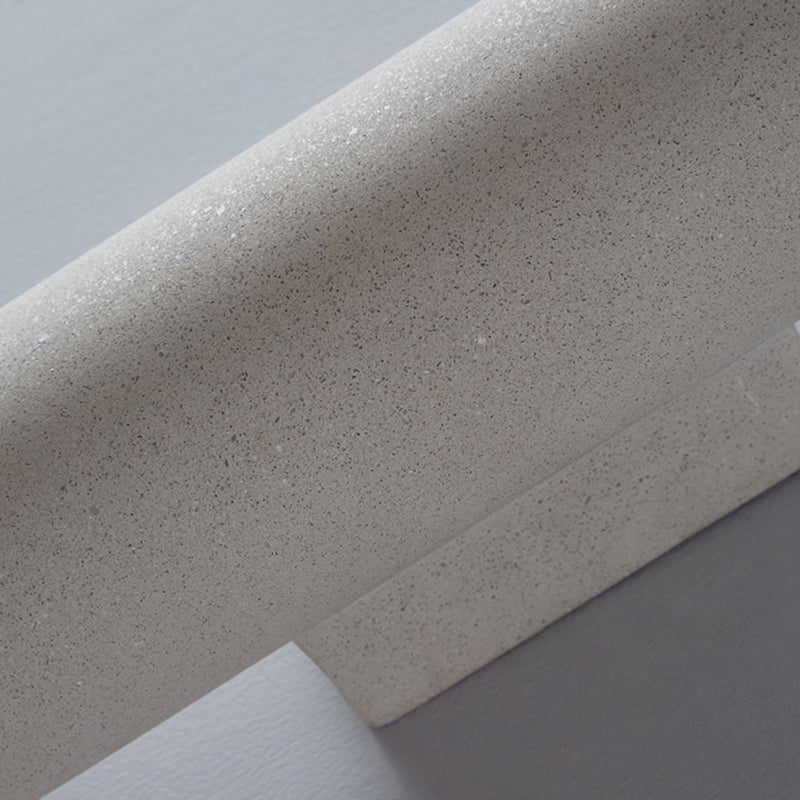 Ray Moderno Cilíndrico Cemento/Acrílico Aplique de Pared Exterior Negro/Blanco
